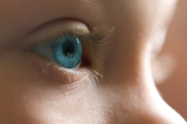 Дитина з блакитними очима
 - Фото, зображення