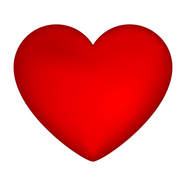 Corazón de silueta aislado
 - Vector, Imagen