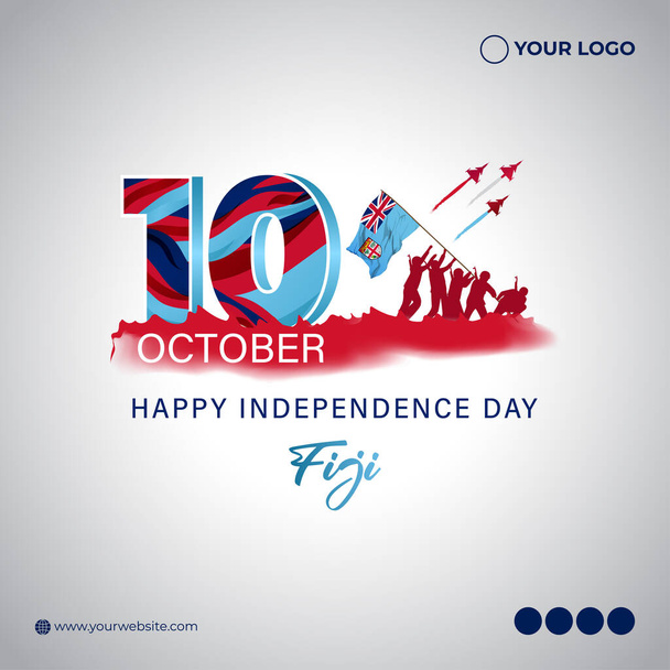 ilustración vectorial para el día de la independencia de Fiji. - Vector, imagen