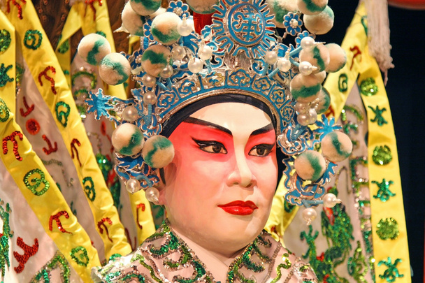 Kantonese opera dummy close-up. - Foto, afbeelding