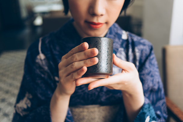 Chá tradicional japonês
 - Foto, Imagem
