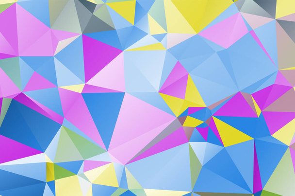 Colorful abstract geometric background with triangular polygons. Colorful mosaic of triangle. - Vektor, Bild