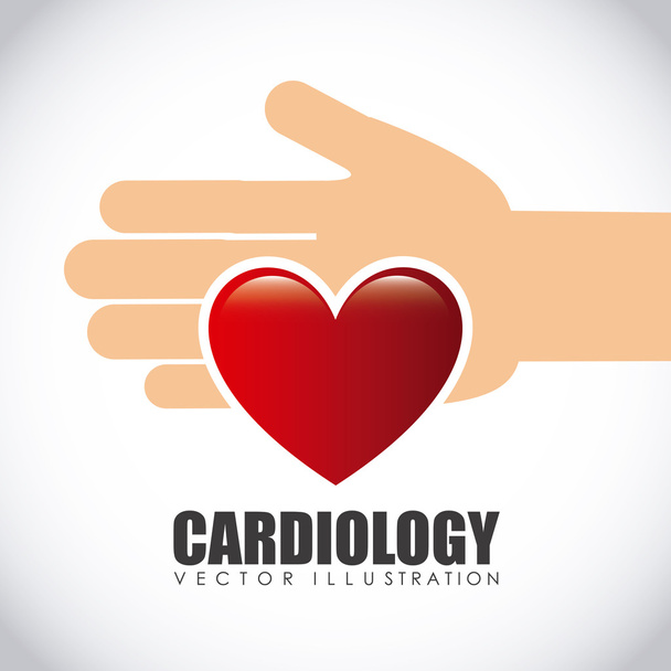 Kardiologie-Symbol - Vektor, Bild