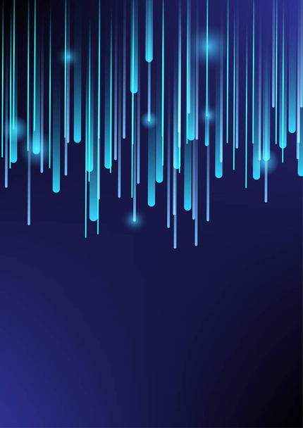 Abstract blue gradient fiber design technology background. Vector illustration. - Vector, Image