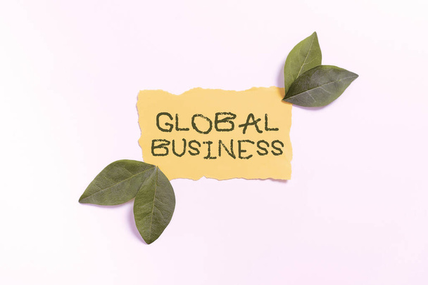 Inspiration, die Zeichen zeigt Globaler BusinessHandel und Geschäftssystem eines Unternehmens auf der ganzen Welt, Konzeptioneller Fotohandel und Geschäftssystem eines Unternehmens auf der ganzen Welt - Foto, Bild