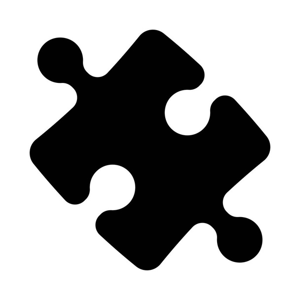 Puzzle pieces icon. Jigsaw vector illustration - Vector, imagen
