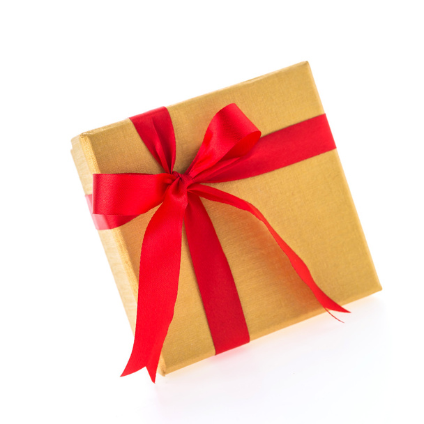 Різдвяна золота подарункова коробка
 - Фото, зображення
