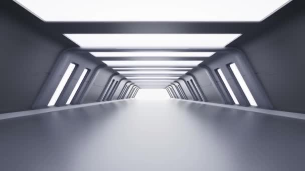 Leerer Tunnel mit futuristischem Stil, 3D-Rendering. - Filmmaterial, Video
