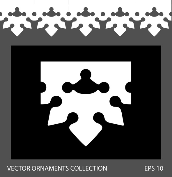 Seamless ornament border pattern. - Vektor, kép