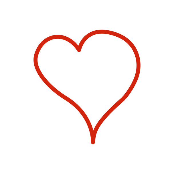 Ilustrace čáry srdce. Jednoduchý design upravitelný. Návrhový vektor - Vektor, obrázek