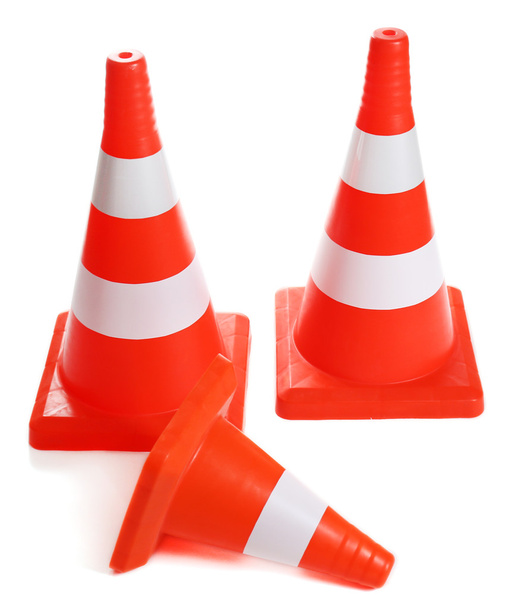 Red Traffic cones - 写真・画像
