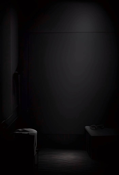 sala vazia com espaço em preto e branco para texto - Foto, Imagem