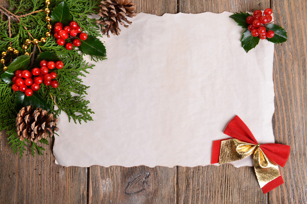 Vánoční dekorace s listem papíru - Fotografie, Obrázek