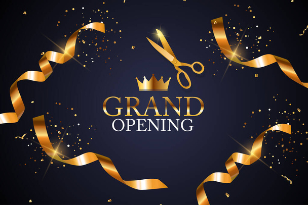 Grand Opening Background Template - Vector, Image