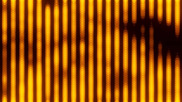 Luces naranjas abstractas Efecto de barra de ecualizador Bokeh. Tecnología Partículas Rejilla superficial., modelo 3D e ilustración. - Foto, imagen