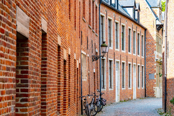 Historical architecture of Great Beguinage of Leuven in the Flemish Region of Belgium - Fotó, kép
