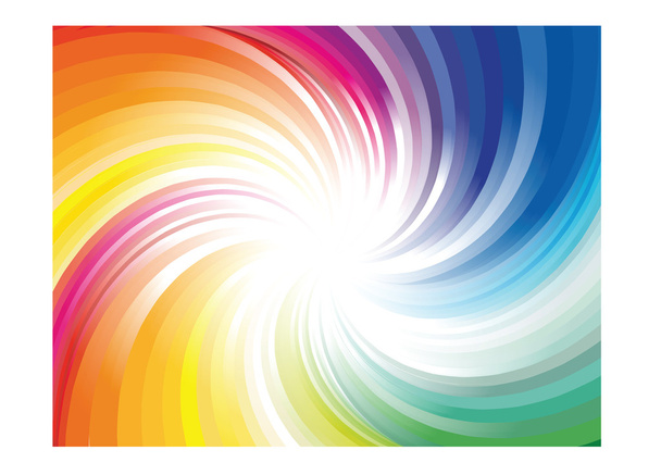 Абстрактные радужные цвета волновой фон
 - Вектор,изображение