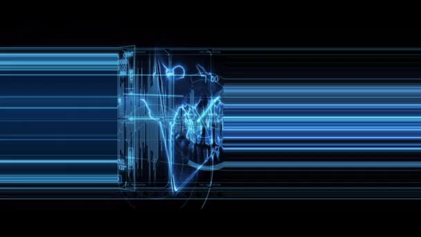 3D animáció - Futurisztikus technológiai interfész - Felvétel, videó