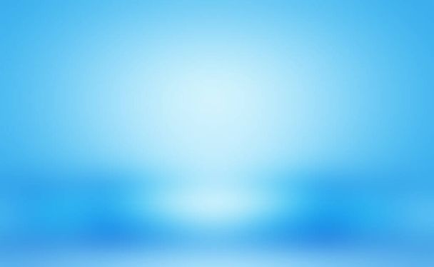 Αφηρημένη κλίση πολυτέλειας Μπλε φόντο. Λείο σκούρο μπλε με μαύρο βινιέτα Studio Banner - Φωτογραφία, εικόνα
