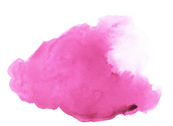 Handmade illustration of pink watercolor - Photo, image