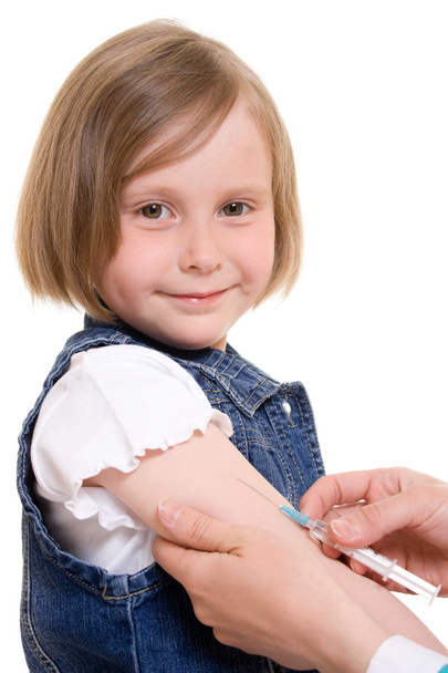 Child vaccinations on a white background. - Fotó, kép