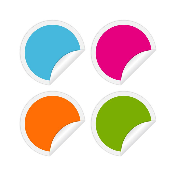Set kleurrijke cirkel speciale aanbieding stickers. Illustratie  - Foto, afbeelding