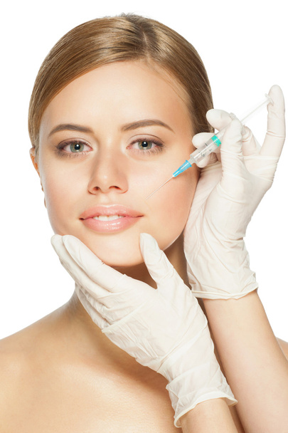 Cosmetic injection of botox  - Фото, изображение