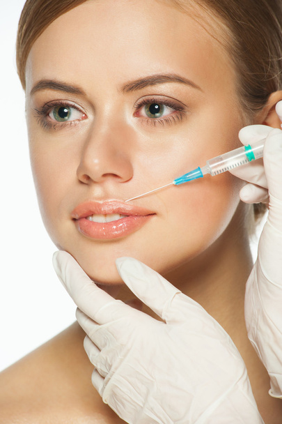 Botox injection to the lips - Φωτογραφία, εικόνα
