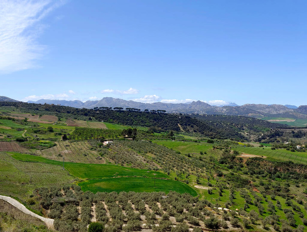 Mountains in Ronda in the south of Spain in the springtime - Zdjęcie, obraz