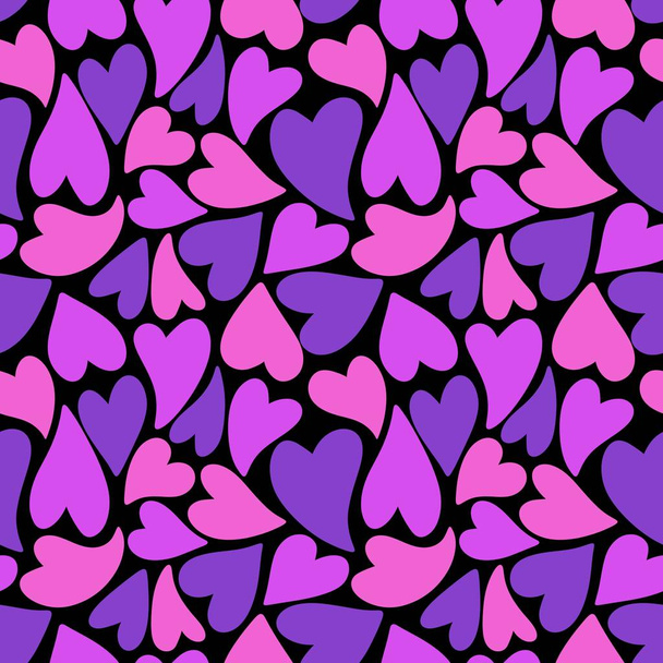 Valentine corações sem costura desenho animado padrão para papel de embrulho e crianças roupas de impressão e tecidos e acessórios e lençóis e têxteis. Ilustração de alta qualidade - Foto, Imagem