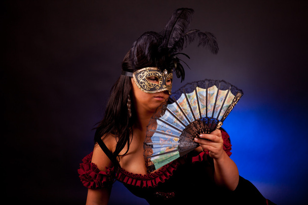 Beautiful masked woman - Photo, Image