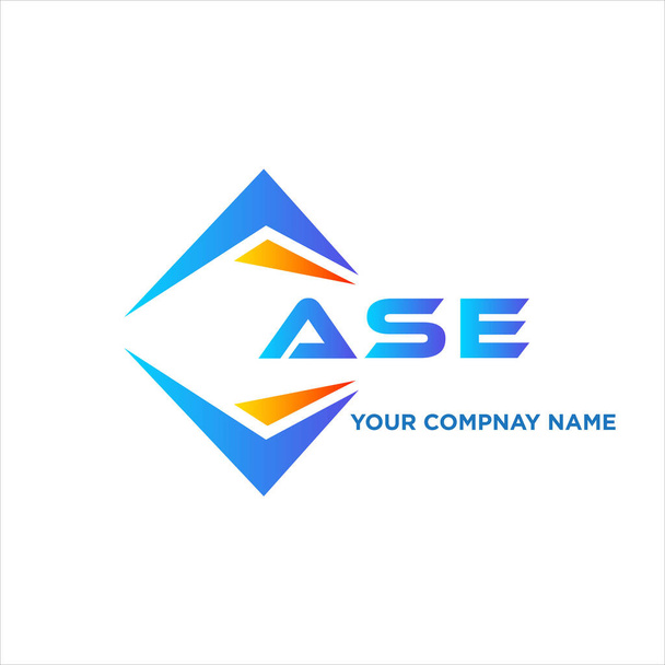 ASE abstract technology logo design on white background. ASE creative initials letter logo concept. - Vector, Image