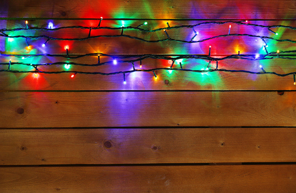 Luzes de Natal guirlanda - Foto, Imagem