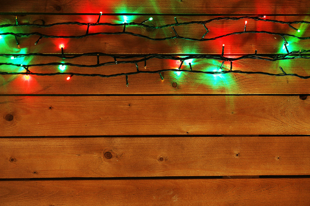 Guirnalda luces de Navidad - Foto, Imagen