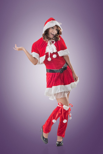 çekici Noel lady - Fotoğraf, Görsel