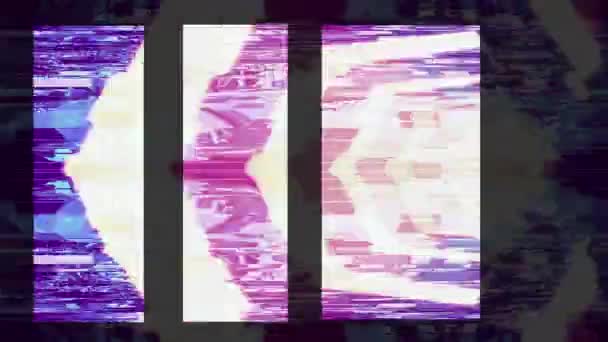 animation - Pulsating neon disco background VJ Loop. 3D graphics for music stage transition, shows, retro, hitech.. - Felvétel, videó