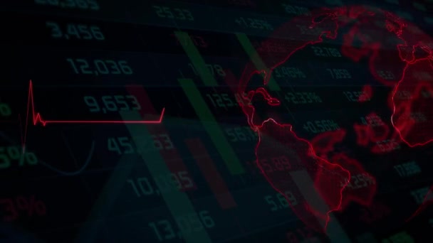 世界経済危機。株式市場の暴落 - 映像、動画