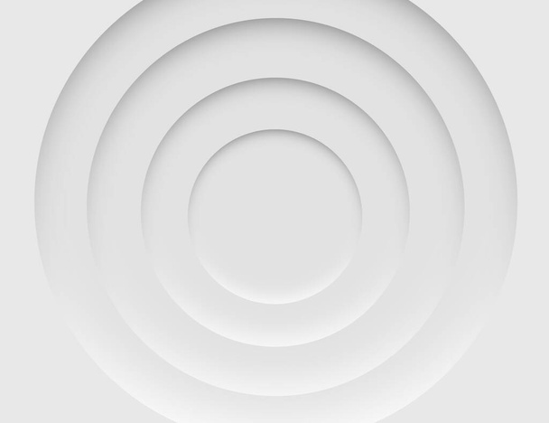 white circle simple and clean abstract background. 3d render - Photo, Image