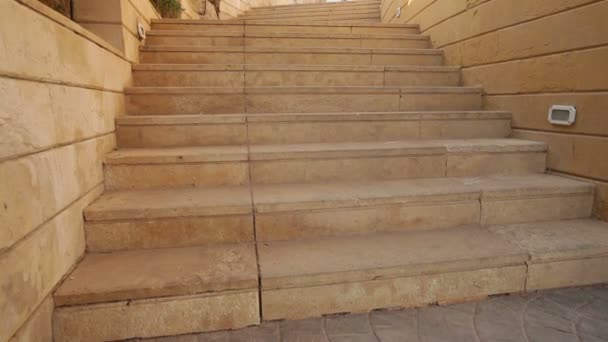 Stone steps on the territory of the hotel - Footage, Video