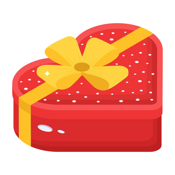 gift box with ribbon bow vector illustration graphic design - Vettoriali, immagini
