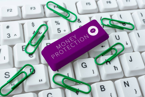 Κείμενο που δείχνει έμπνευση Money Protectionprotectionprotects το ενοίκιο ενοικιαστής χρήματα πληρώνει στον ιδιοκτήτη, Business βιτρίνα προστατεύει το ενοίκιο ενοικιαστής χρήματα πληρώνει στον ιδιοκτήτη - Φωτογραφία, εικόνα