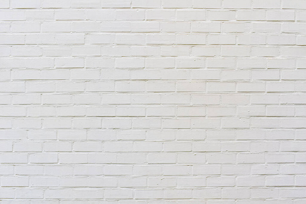 Brick wall painted white - Foto, afbeelding