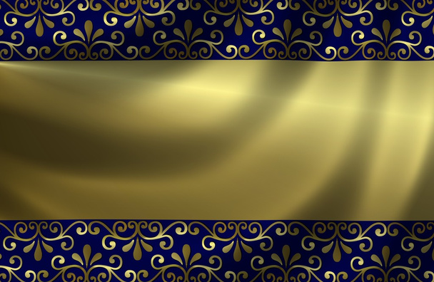 Golden Background with Ornaments - Foto, imagen