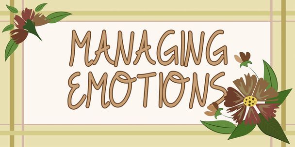 Managing EmotionsControllare i sentimenti in se stessi Mantenere la compostezza, Business vetrina Controllare i sentimenti in se stessi Mantenere la compostezza - Foto, immagini