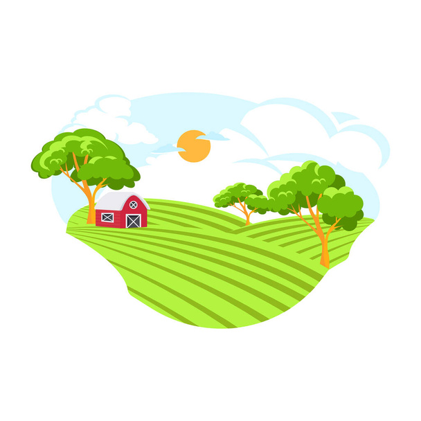 Farmhouse modern design, vector illustration - Διάνυσμα, εικόνα
