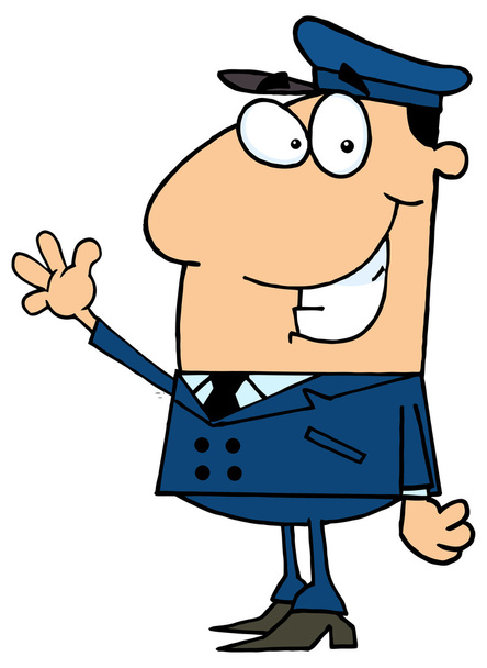 cartoon postman character - Vector, Image