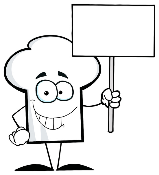 Personaje de Chefs de dibujos animados Sombrero
 - Vector, Imagen