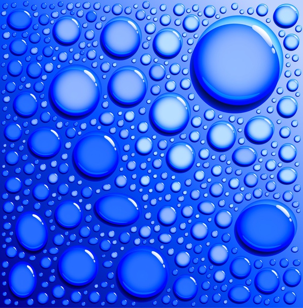 Achtergrond met waterdruppels - Vector, afbeelding