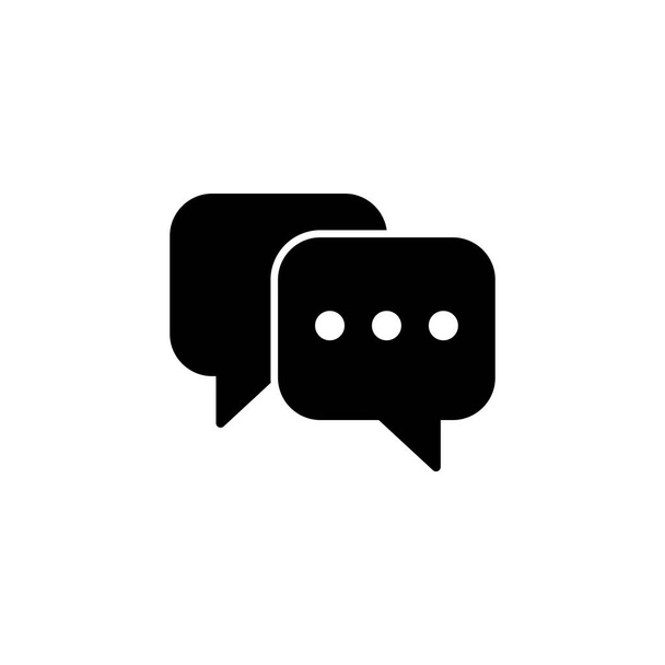 Chat icon vector for web and mobile app. speech bubble sign and symbol. comment icon. message - Vektor, obrázek