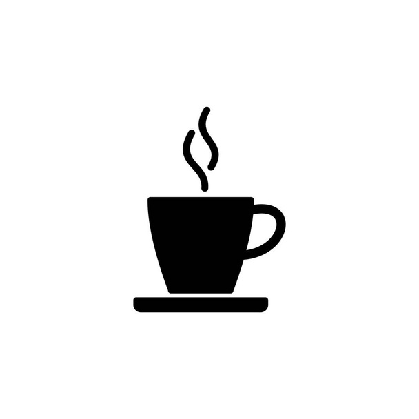 coffee cup icon vector for web and mobile app. cup a coffee sign and symbol - Vector, imagen